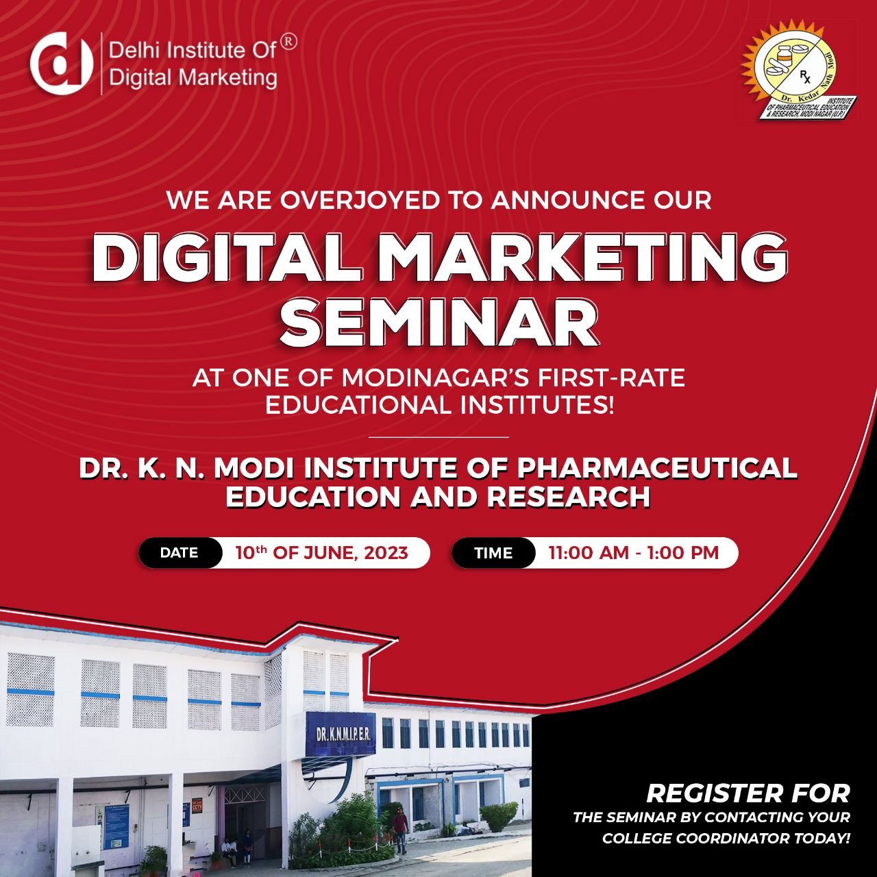 DIDM Conducts digital marketing seminar at Dr. K. N. Modi Institute