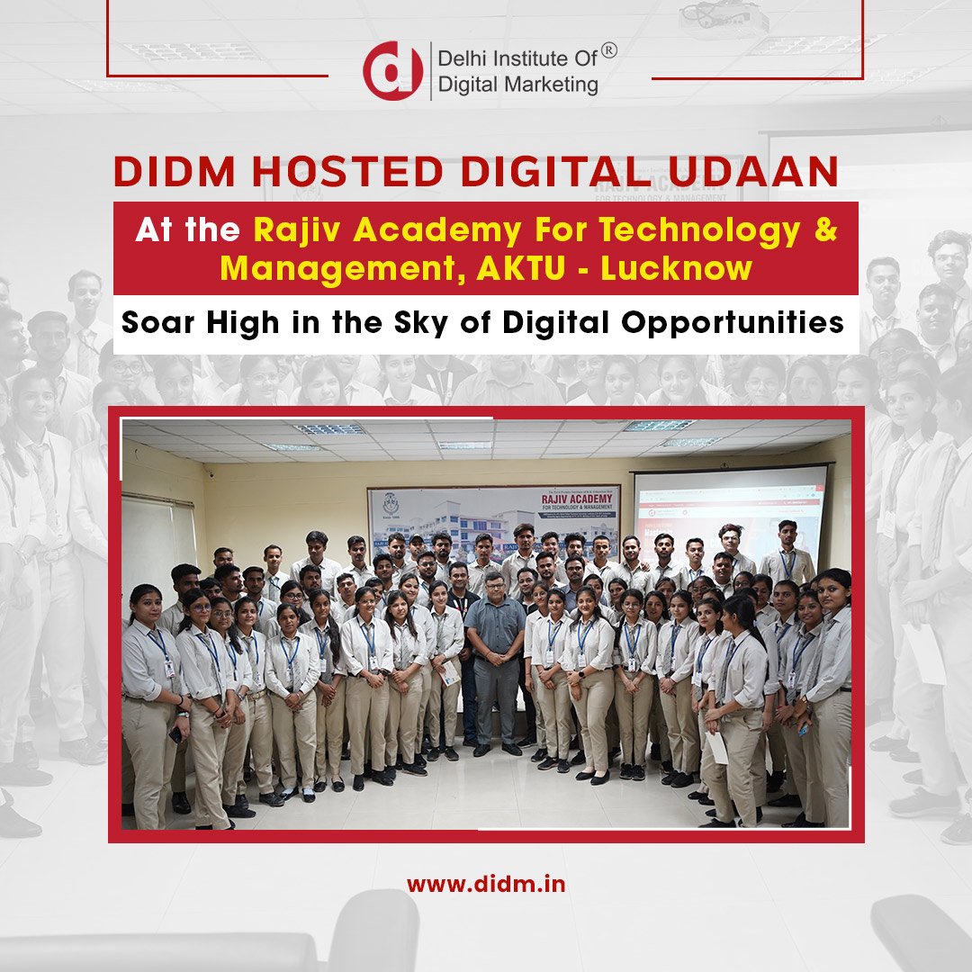 DIDM Hosts a Digital Udaan at Rajiv Academy for Technology & Management!