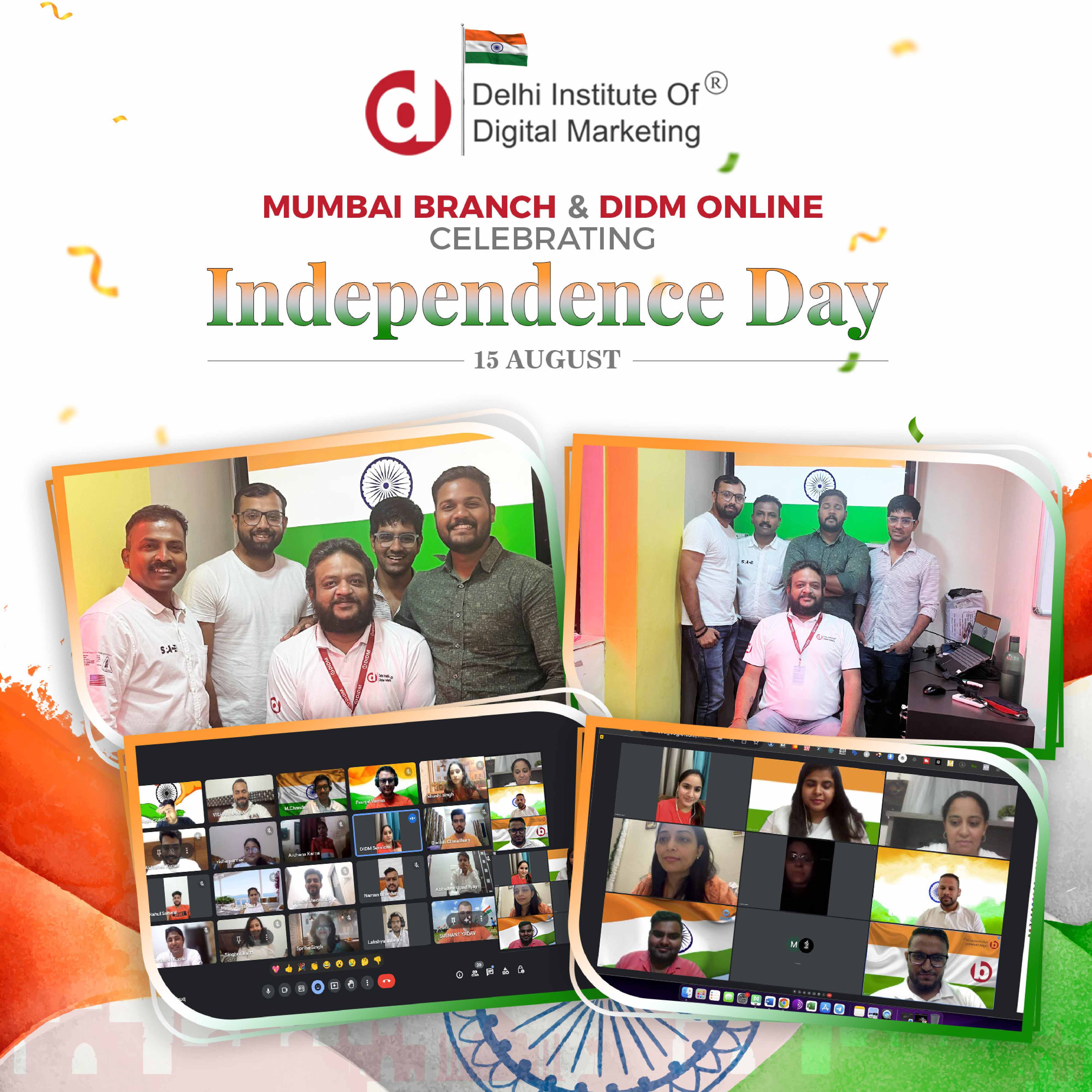 DIDM Mumbai and Online Branch is celebrating its 77th Independence Day