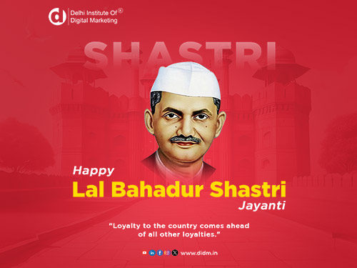 DIDM Pays Tribute to the Great Leader on Lal Bahadur Shastri Jayanti