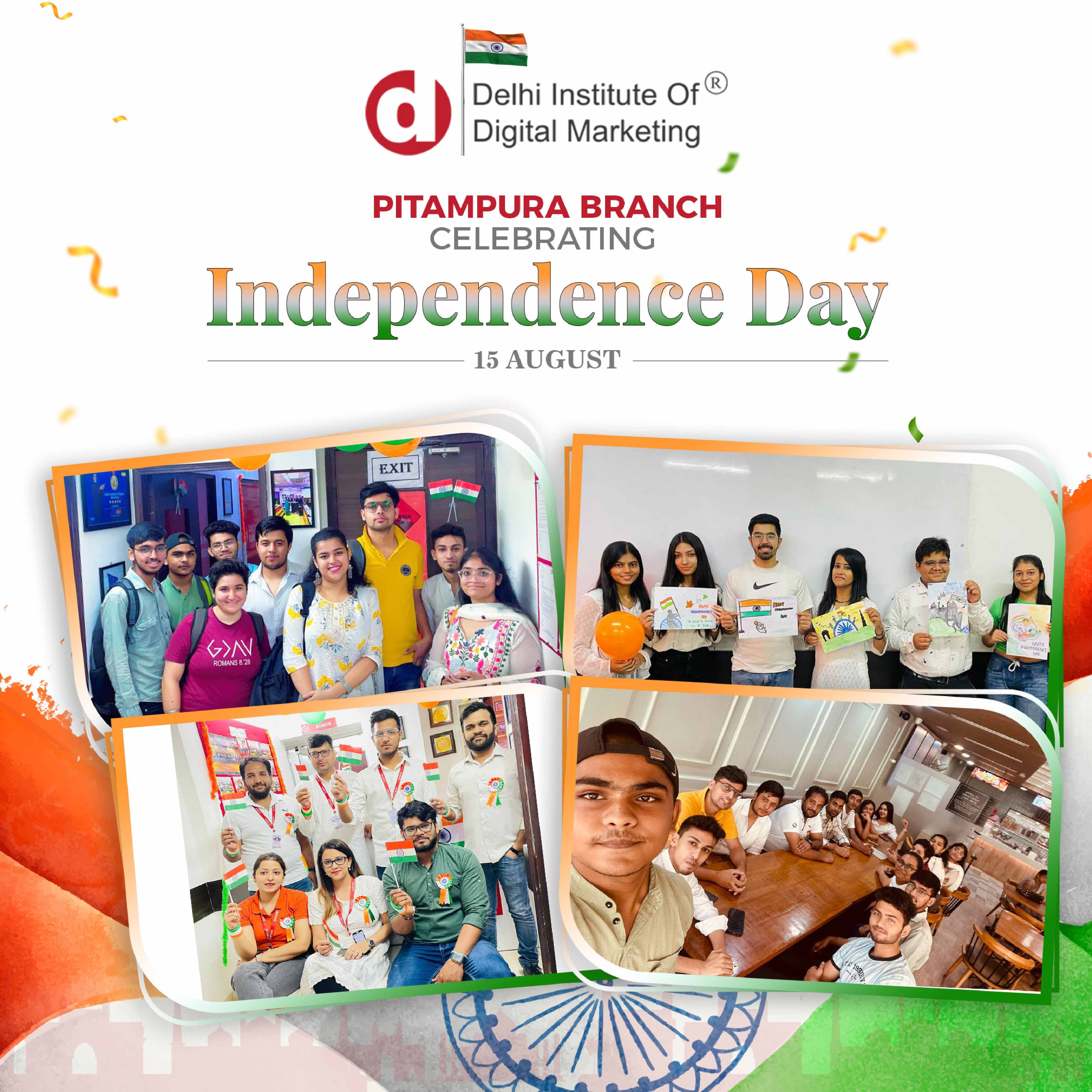 DIDM Pitampura Branch is celebrating its 77th Independence Day