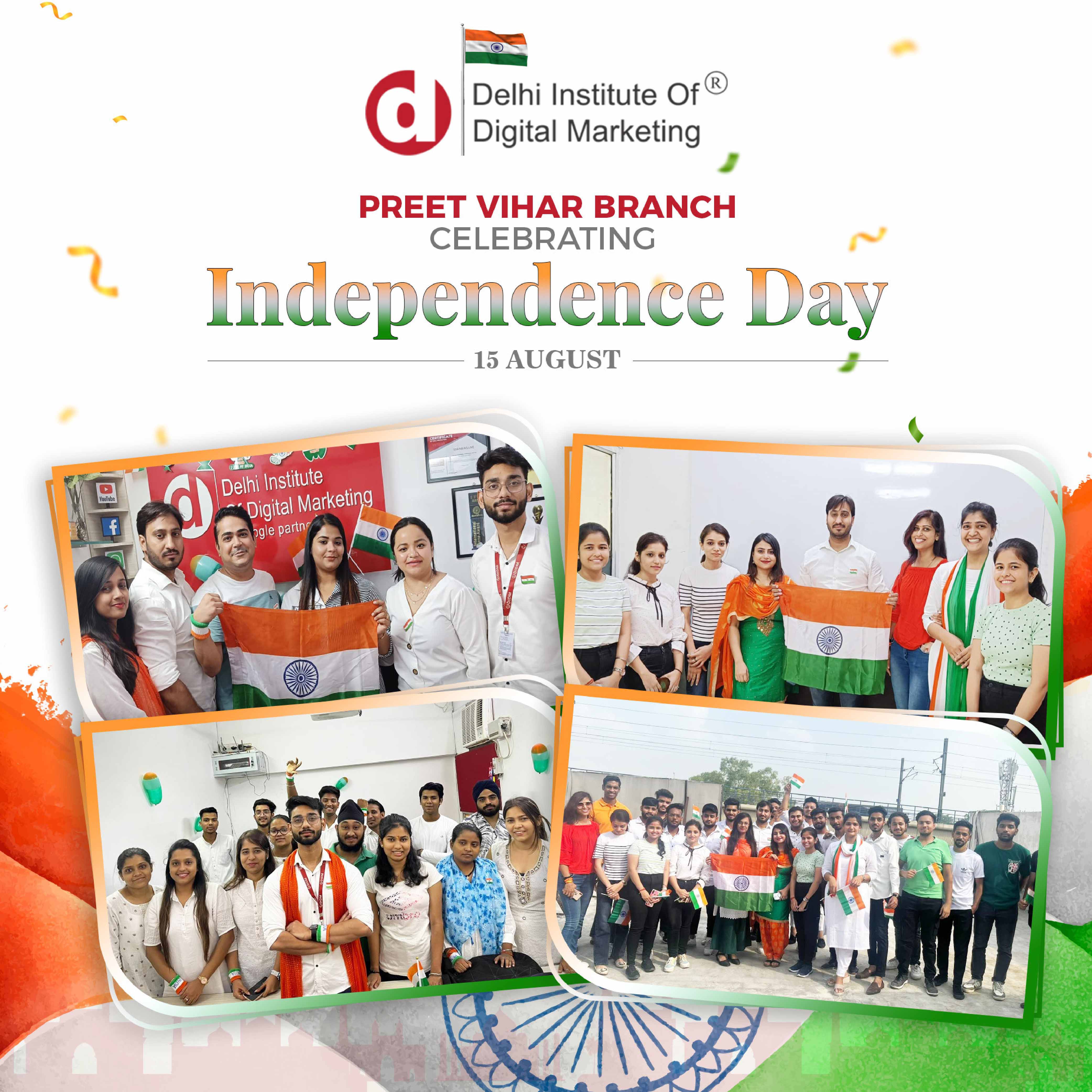 DIDM Preet Vihar Branch is celebrating its 77th Independence Day