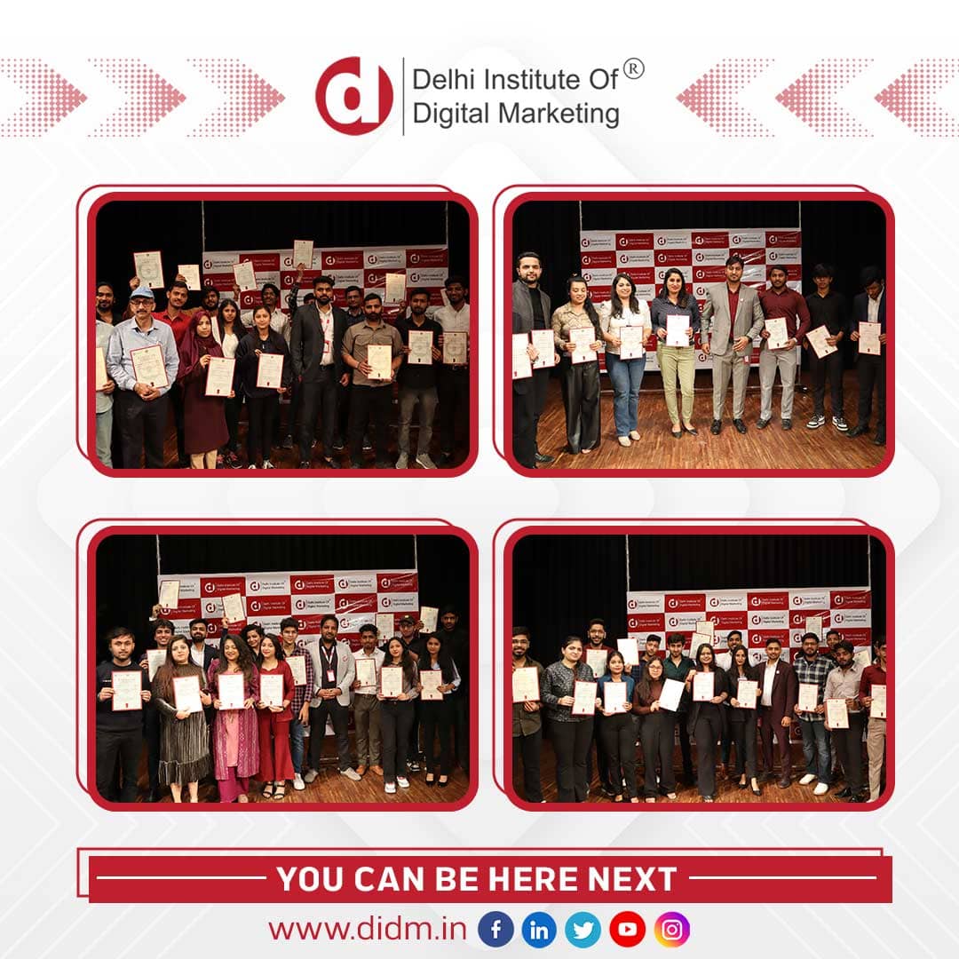 DIDM Students Grand Convocation Ceremony Digital Marketing Course