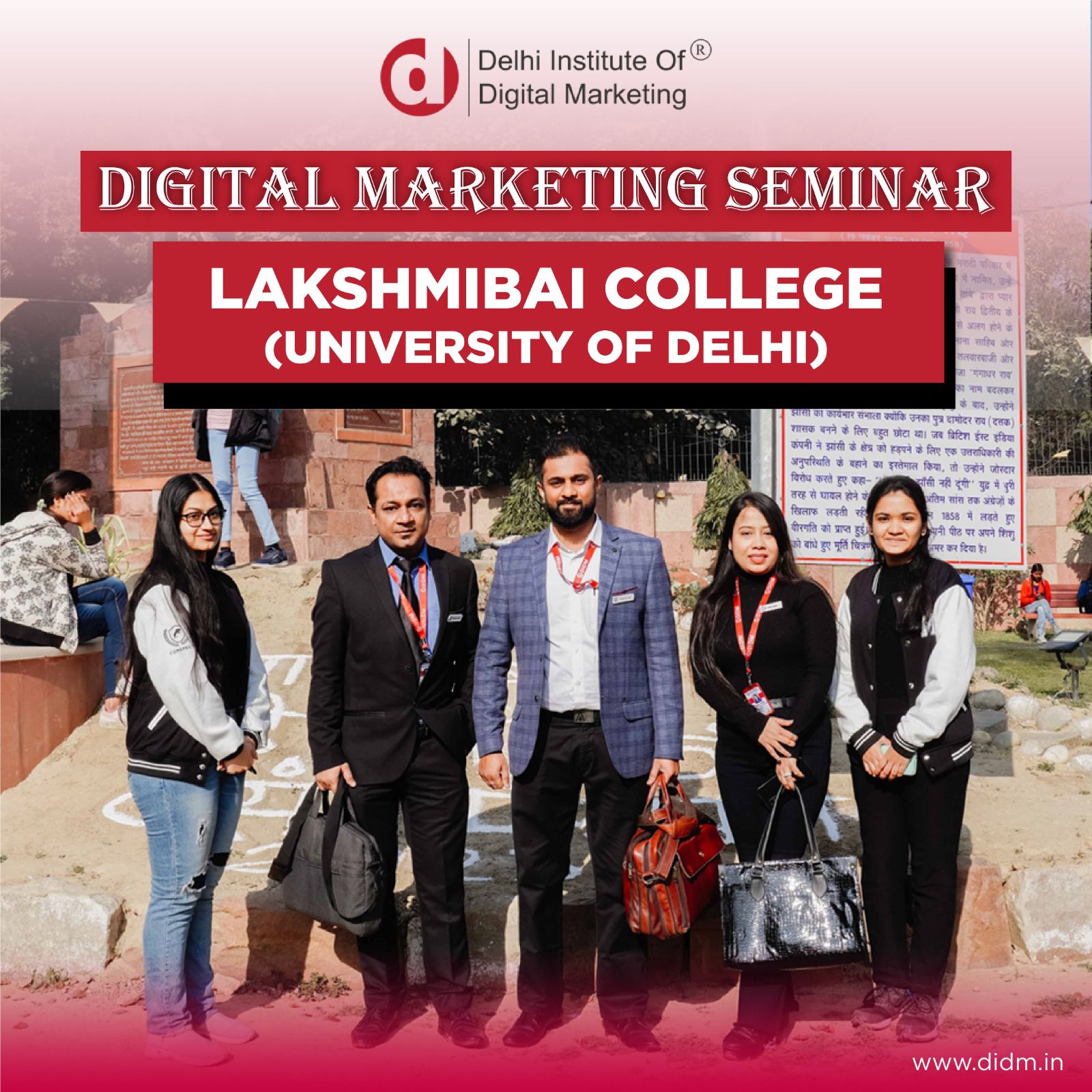 DIDM Successfully Conducts A Digital Marketing Seminar At Lakshmibai College (Delhi University)