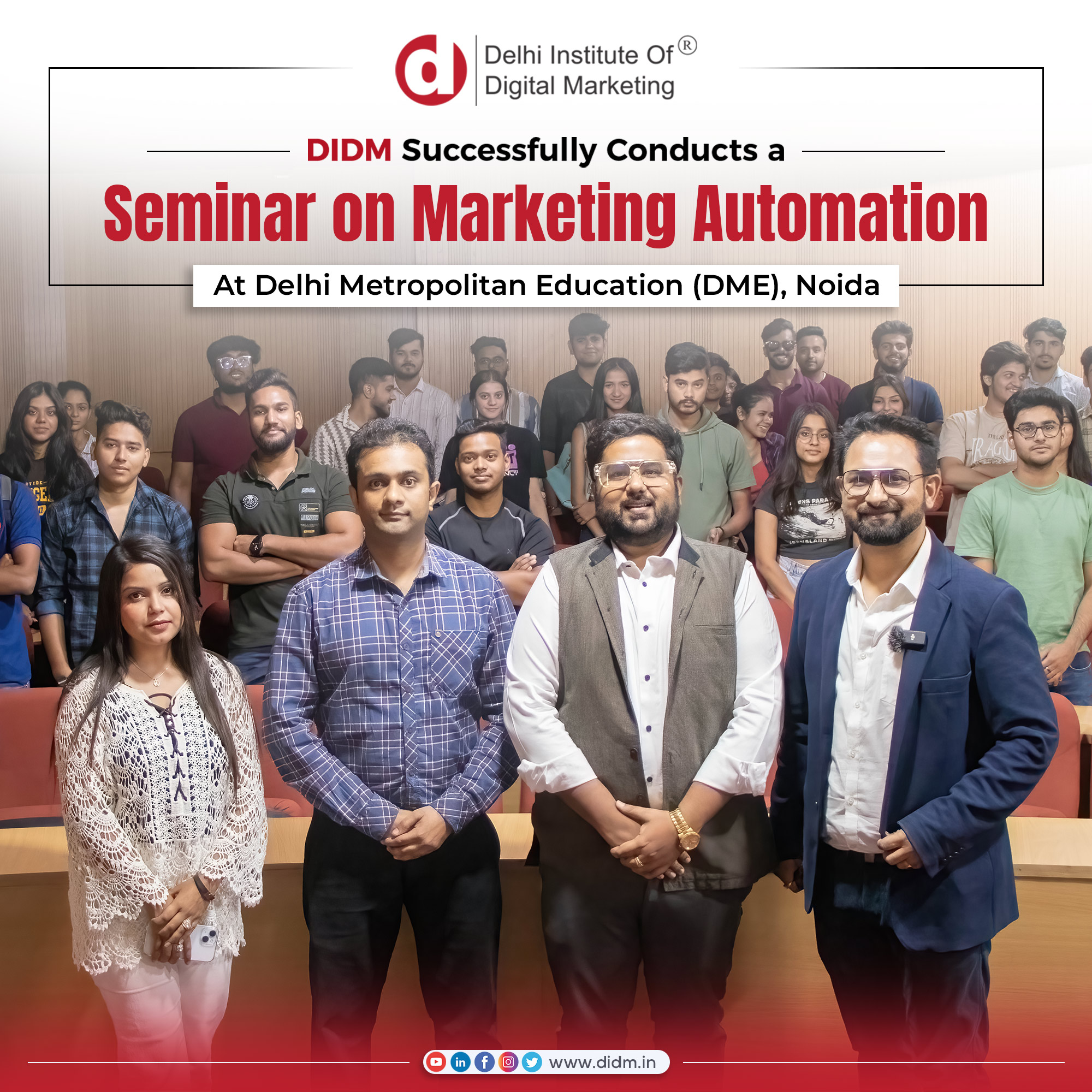 DIDM Successfully Conducts a Seminar on Marketing Automation at DME, Noida
