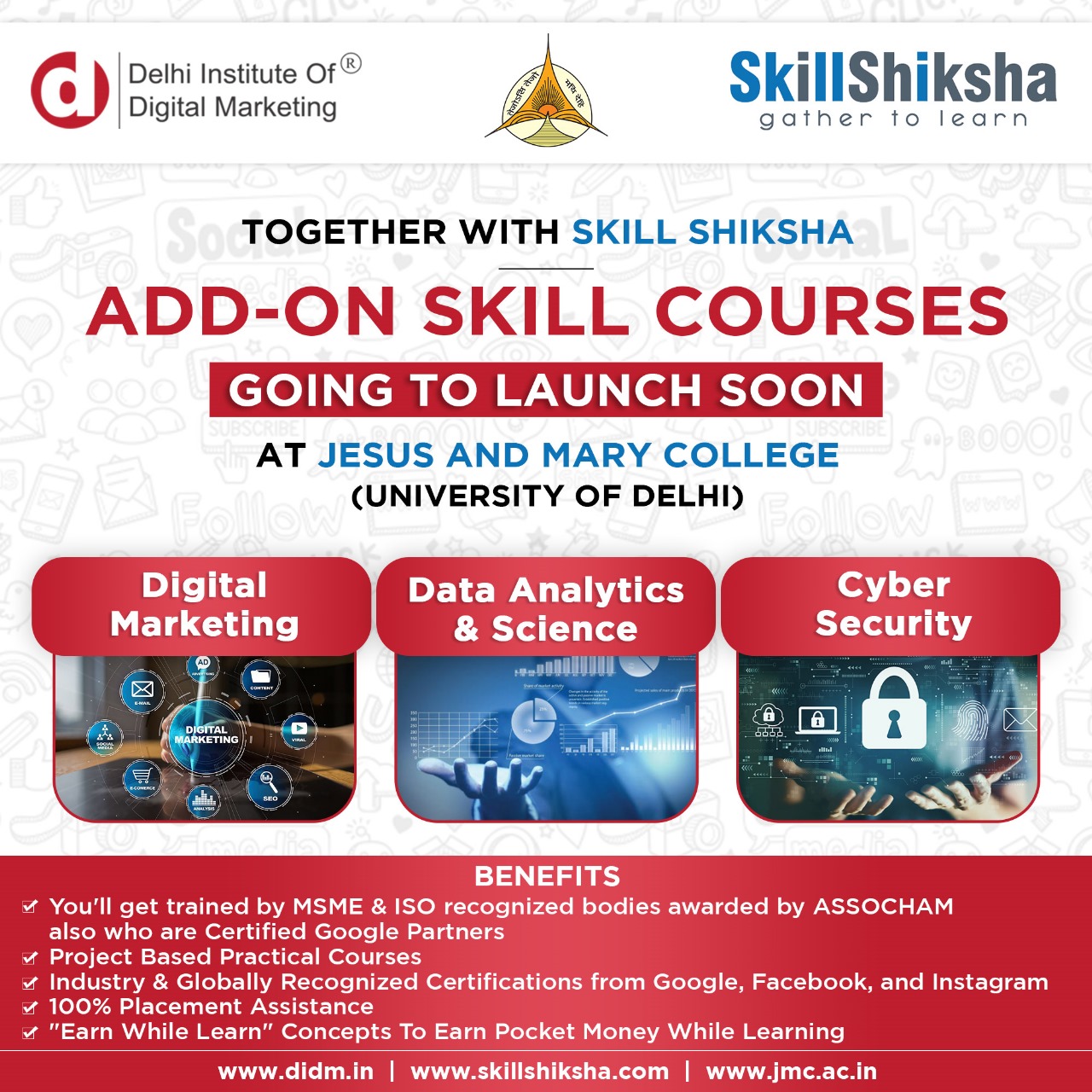 DIDM Will Soon Start To Conduct Classes On ‘Add-on Skill Courses’ At JMC