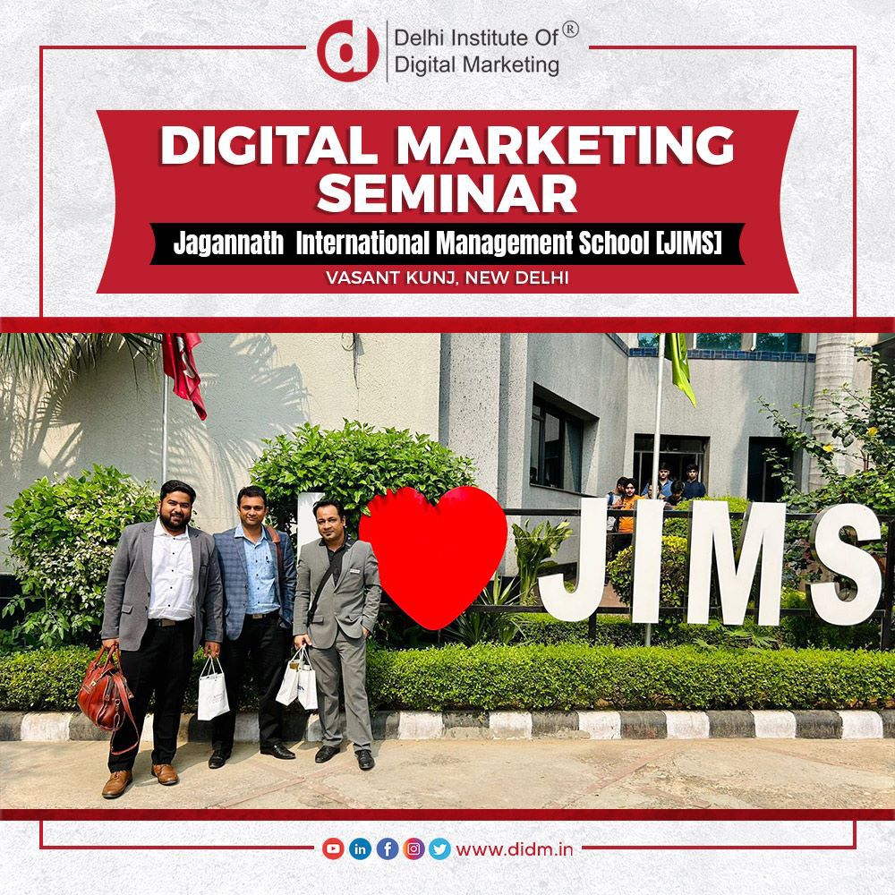 DIDM conducts a digital marketing seminar at JIMS, Vasant Kunj