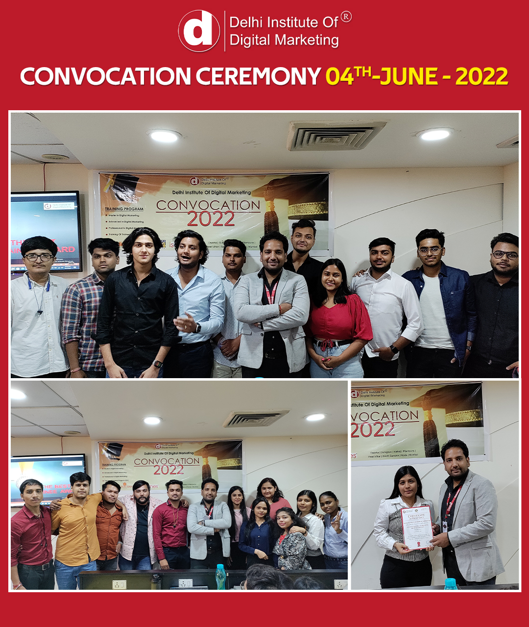 DIDM convocation ceremony for the month of June