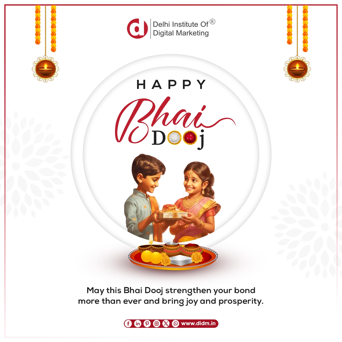 Happy Bhai Dooj from Delhi Institute of Digital Marketing