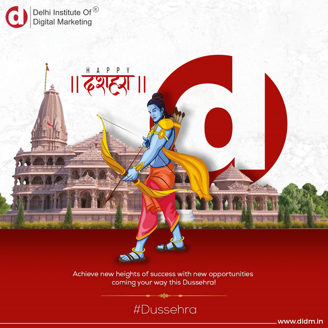 The DIDM Family wishes you a very Happy Dussehra
