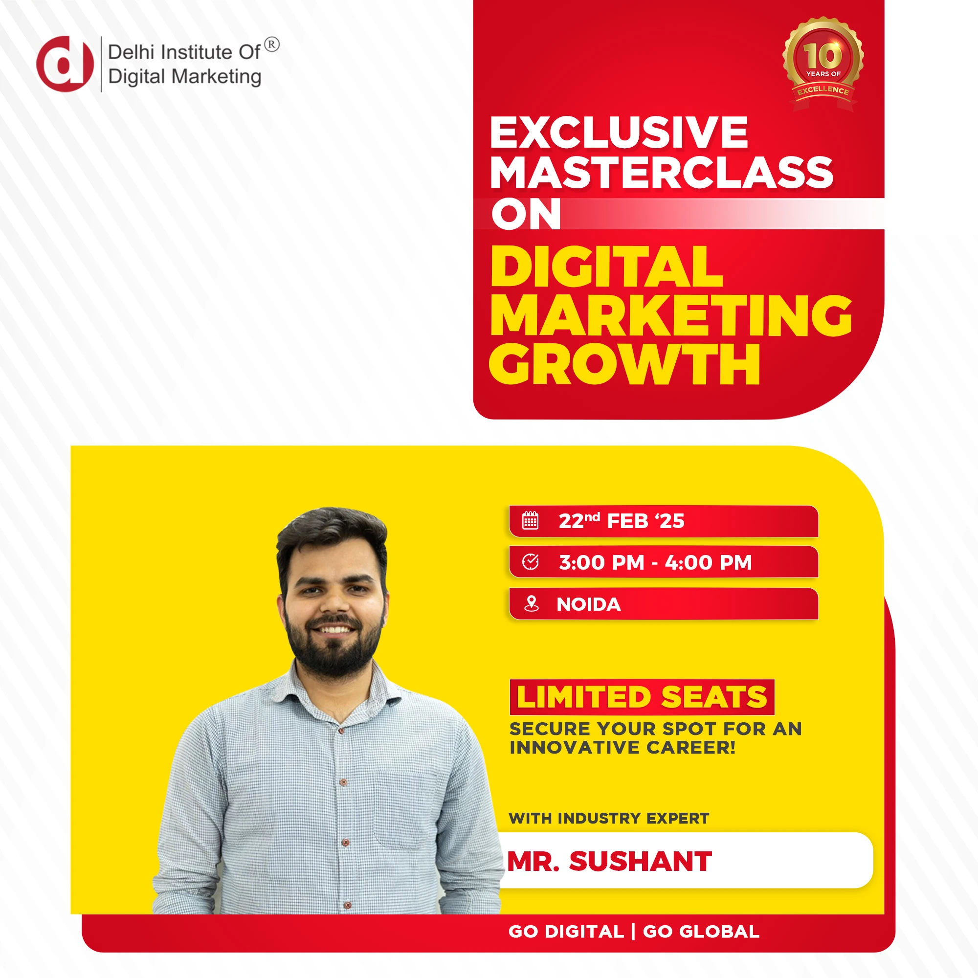 Attend DIDM’s Digital Marketing Growth Masterclass in Noida for Expert knowledge!