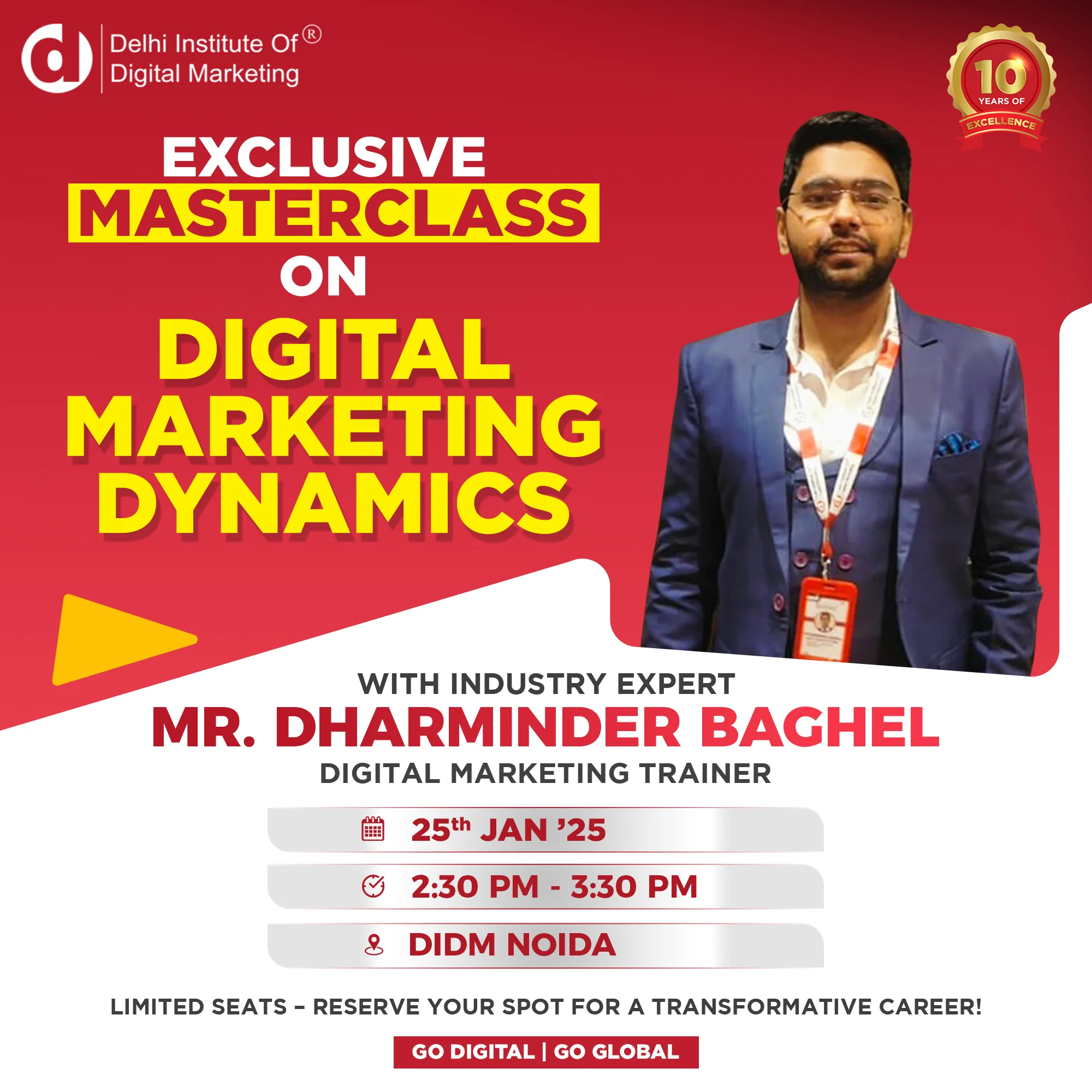 Become Digital Spotlight with DIDM’s Digital Marketing Dynamics Masterclass!