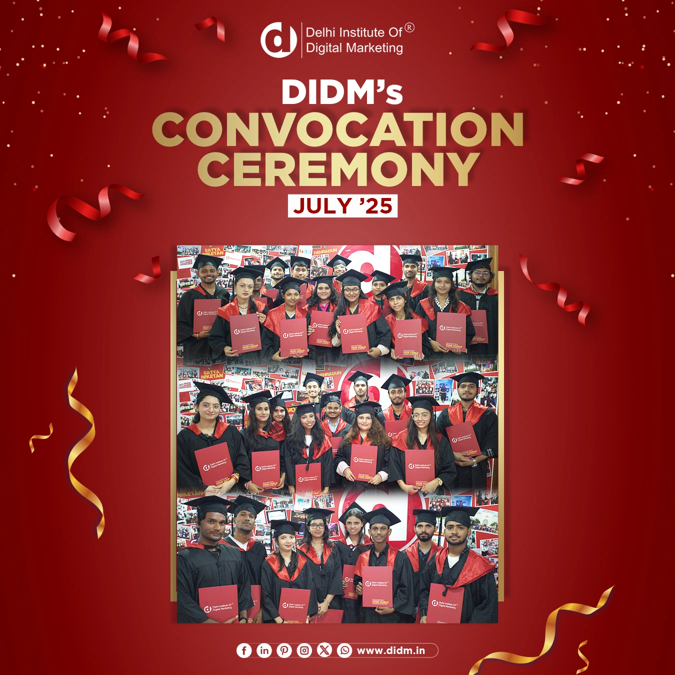 DIDM Convocation ceremony July 2025