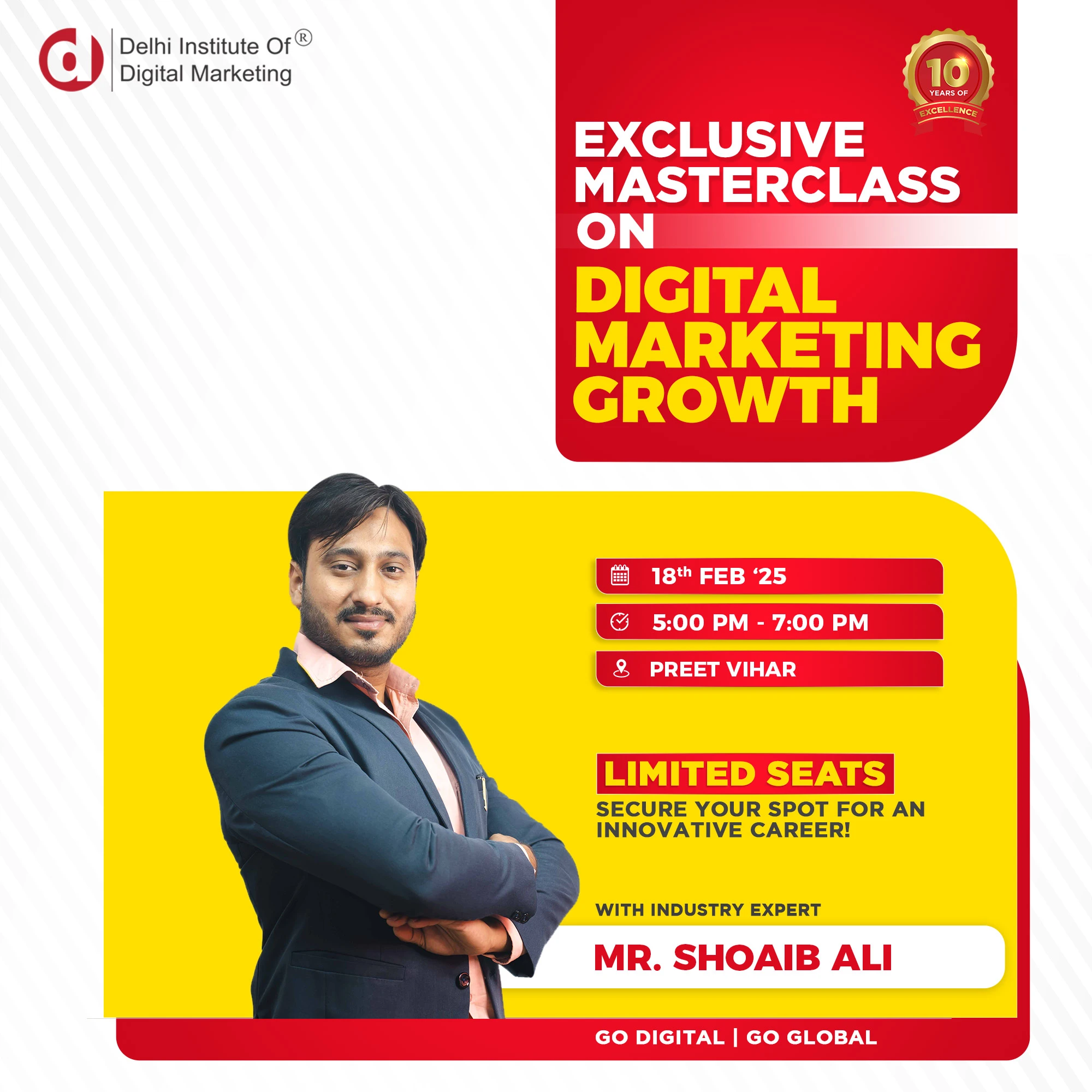 DIDM’s Digital Marketing Growth Masterclass-Transform Your Skills!