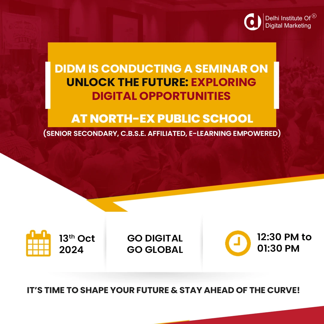 DIDM’s Exciting Seminar Announcement at North-Ex Public School