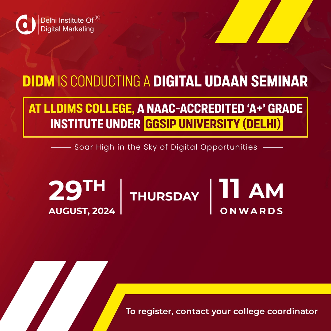 DIDM-Conducting a digital udaan seminar at LLDIMS college