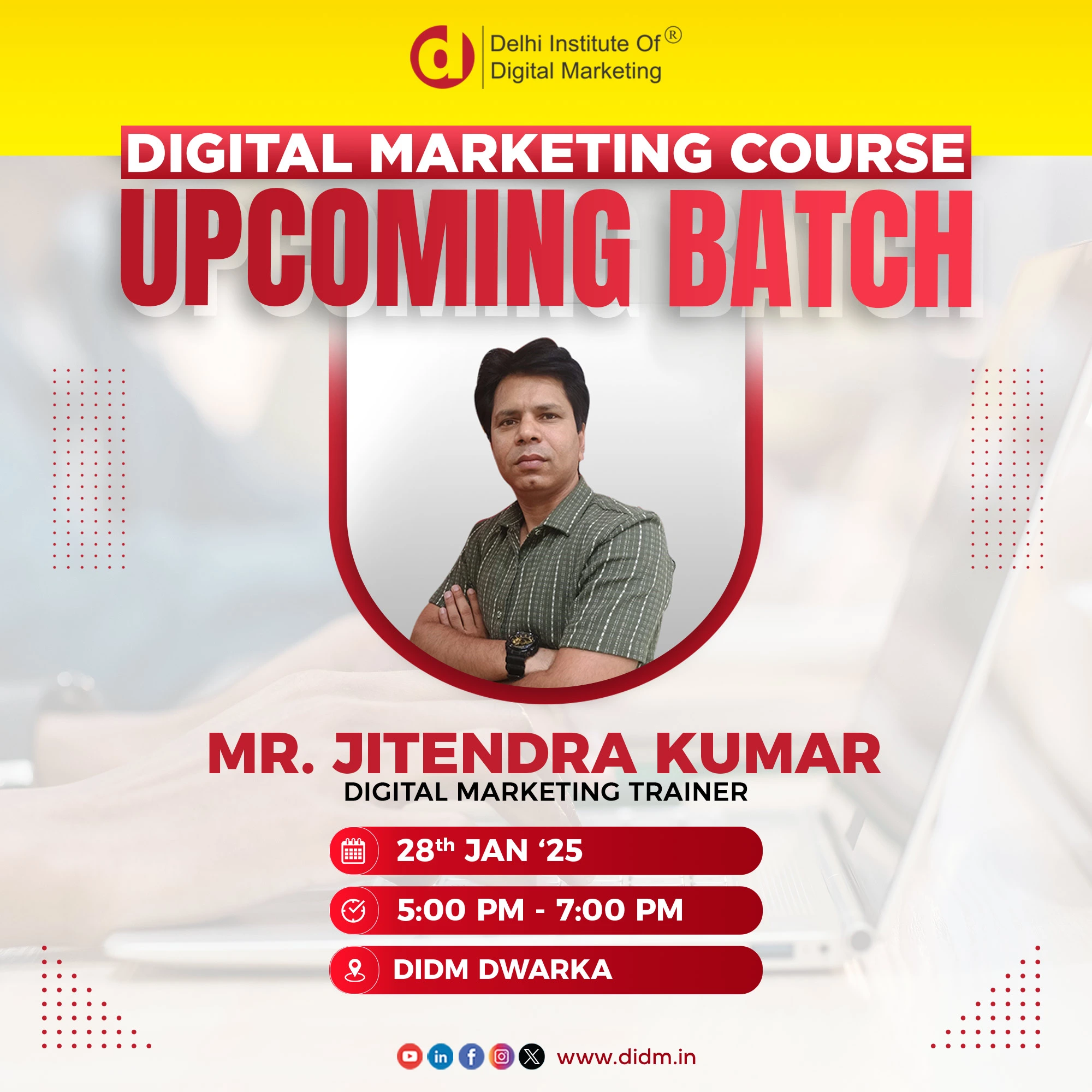 Dwarka digital marketing course batch