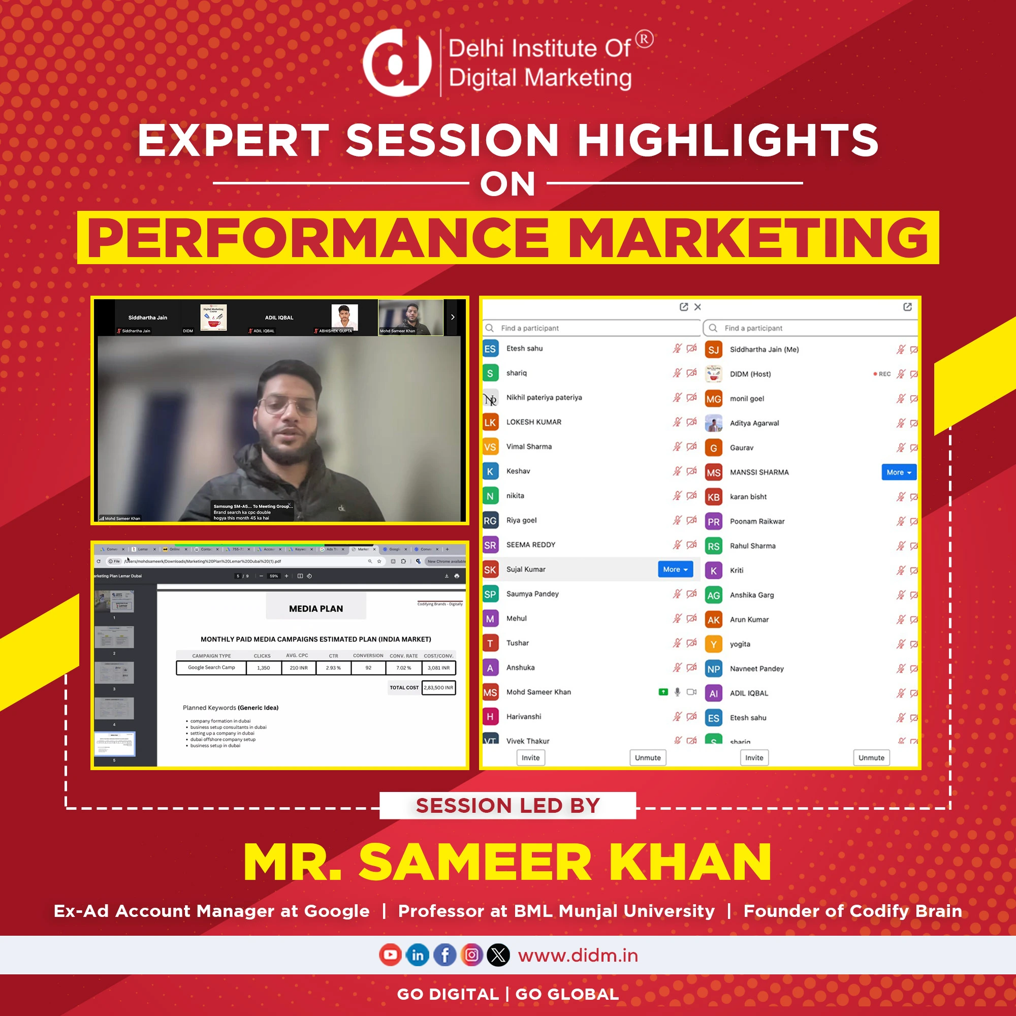 Expert session on Performance Marketing by DIDM