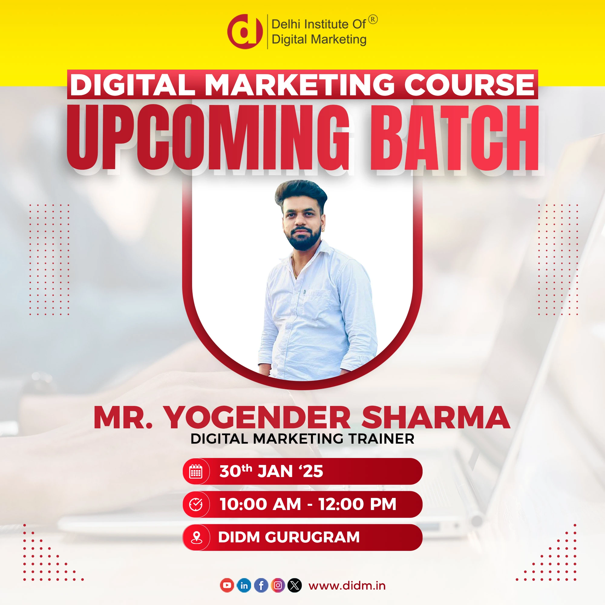 Gurugram digital marketing course batch