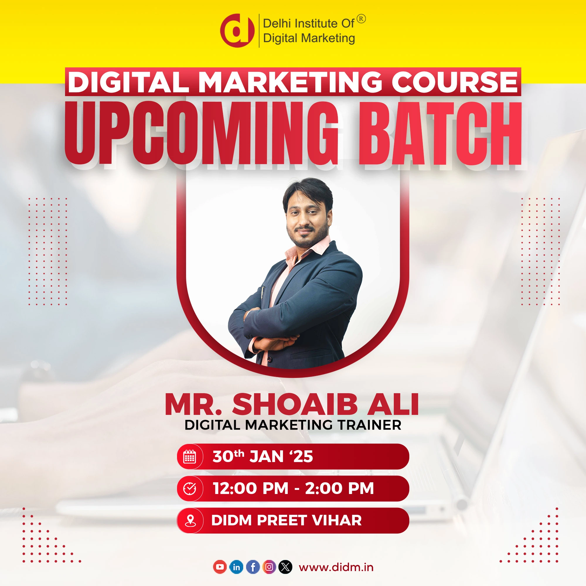 Preet Vihar digital marketing course batch